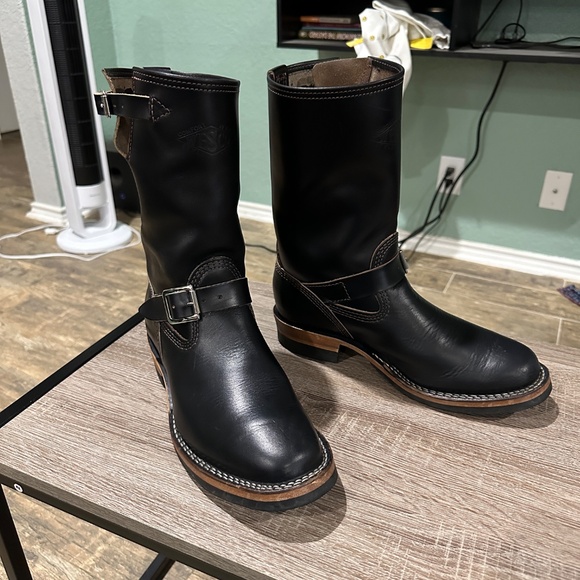 Wesco Mister Lou engineer boot black horsehide 8E US Mens - Picture 2 of 16